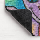 Roze Paarse Kitty Kat Muismat (Hoek)