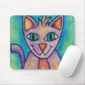 Roze Paarse Kitty Kat Muismat (Met muis)