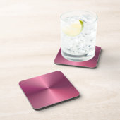 Roze Paarse Kleur Aangepaste Lege Elegante Sjabloo Bier Onderzetter (Rechterzijde)