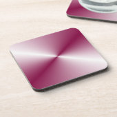 Roze Paarse Kleur Elegante Lege Aangepaste Sjabloo Bier Onderzetter (Linkerzijde)