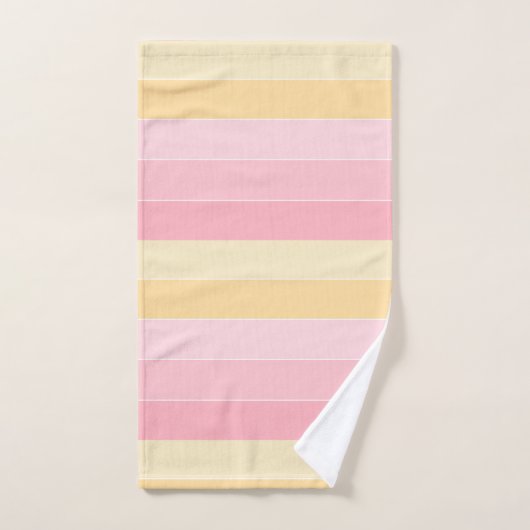 Roze Paarse kleuren Elegant Patroon Sjabloon Handdoek (Handdoek)