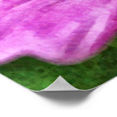 Roze Paarse kosmos - Fotografische kunst - Afdruk Poster (Hoek)