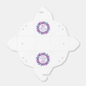 Roze Paarse krans 95e verjaardagsfeestje Bedankdoosjes (Uitgevouwen)