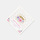 Roze Paarse Kroonprinses Koninklijk Verjaardagsfee Servet (Hoek)
