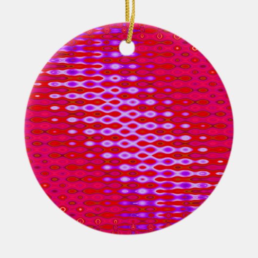 roze paarse kunst keramisch ornament (Voorkant)