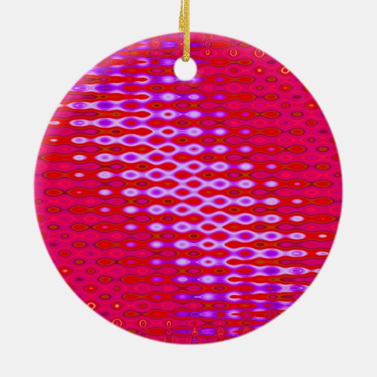 roze paarse kunst keramisch ornament (Achterkant)