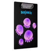 Roze paarse kwal kawaii cartoon klembar klembord (Rechts)