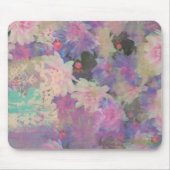  Roze Paarse Lace mooie bloem Muismat (Voorkant)