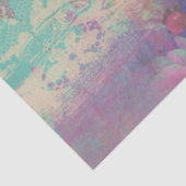 Roze Paarse Lace mooie bloem Tissuepapier (Detail)