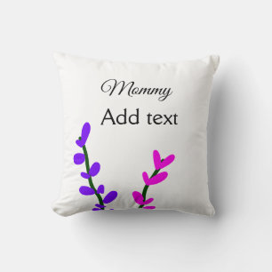 Roze paarse lavendel mama moederdag cadeau voor ma kussen