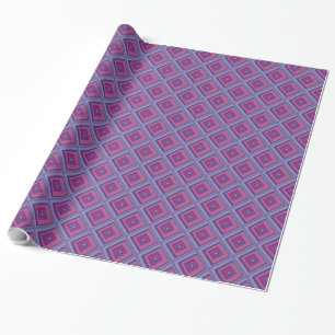 Roze paarse lavender diamantpatroon lavender cadeaupapier