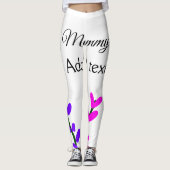 Roze paarse lavender moederdag mam cadeau leggings (Voorkant)