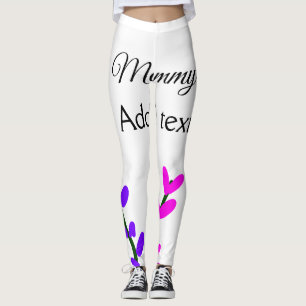 Roze paarse lavender moederdag mam cadeau leggings