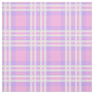 Roze Paarse lavender Pset Gingham Check Girl Stof
