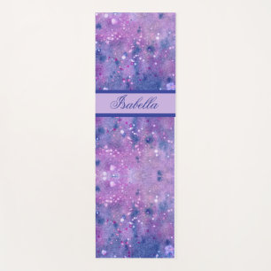 Roze Paarse lavender Waterverf Verfspatters Yogamat