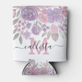 Roze Paarse lichte Sage Groene Florence Waterverf Blikjeskoeler (Voorkant)