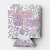 Roze Paarse lichte Sage Groene Florence Waterverf Blikjeskoeler (Achterkant)