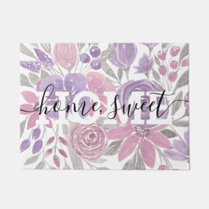 Roze Paarse lichte Sage Groene Florence Waterverf Deurmat