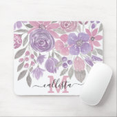 Roze Paarse lichte Sage Groene Florence Waterverf Muismat (Met muis)