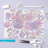 Roze Paarse lichte Sage Groene Florence Waterverf Tissuepapier (Craft)