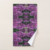 Roze paarse lilacs | roze roze foto bad handdoek (Handdoek)