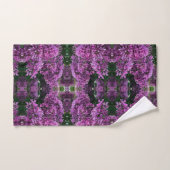 Roze paarse lilacs | roze roze foto bad handdoek (Handdoek)