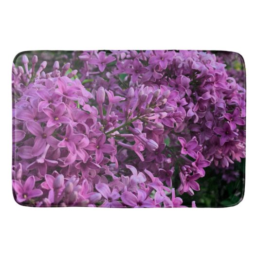 Roze paarse lilacs | roze roze foto badmat (Voorkant)