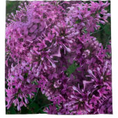 Roze paarse lilacs | roze roze foto douchegordijn (Voorkant)