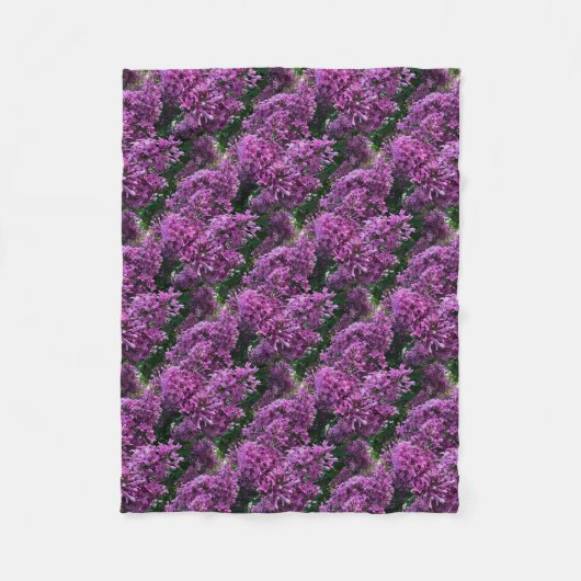 Roze paarse lilacs | roze roze foto fleece deken (Voorkant)
