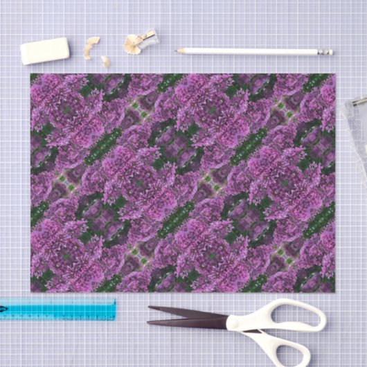 Roze paarse lilacs | roze roze foto tissuepapier (Craft)