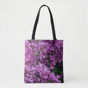Roze paarse lilacs   roze roze foto tote bag