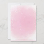 Roze & Paarse Llama Verjaardagsuitnodiging met Fot Kaart (Achterkant)