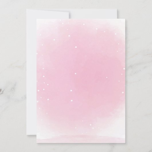 Roze & Paarse Llama Verjaardagsuitnodiging met Fot Kaart (Achterkant)