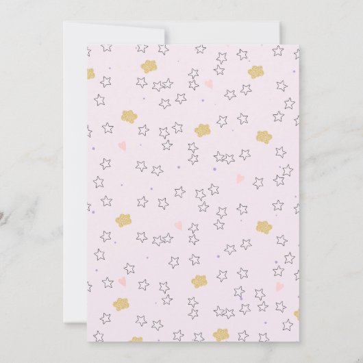 Roze Paarse Magische Dag Eenhoorn Jaar Verjaardag  Kaart (Achterkant)