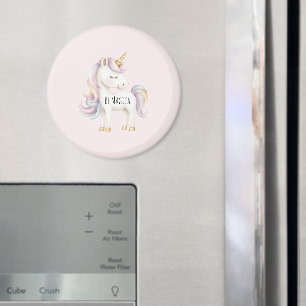 Roze Paarse Magische Eenhoorn Magneet