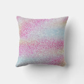 Roze Paarse Magische Meisje Zeemeermin 1e Verjaard Kussen (Achterkant)