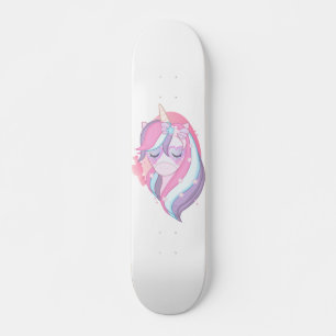 Roze Paarse Magische Unicorn Fantasy Persoonlijk Skateboard