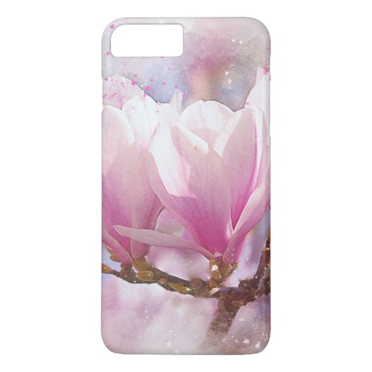 Roze Paarse Magnolia - Lentbloem Case-Mate iPhone Case (Achterkant)