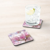 Roze Paarse Magnolia - Lentbloem Onderzetter (Rechterzijde)