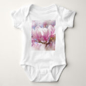 Roze Paarse Magnolia - Lentbloem Romper (Voorkant)