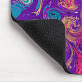 Roze, Paarse marmer zoals vloeiende kunst Muismat (Hoek)