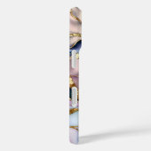 Roze Paarse Marmeren Hoestelcase Goud Luxe Case-Mate iPhone Case (Achterkant / Rechts)