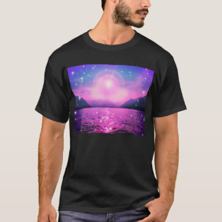 Roze Paarse Meer T-shirt