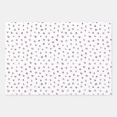 Roze Paarse Mint Glitter Stippen Verjaardag Inpakpapier Vel (Voorkant 3)