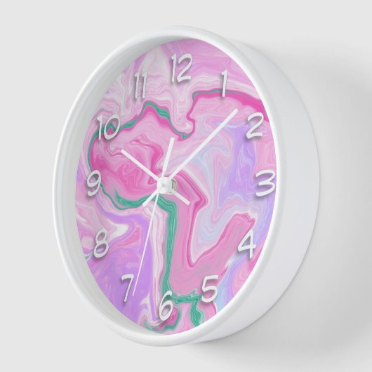 Roze, Paarse, Mint Groene Kunstkunst (Hoek)