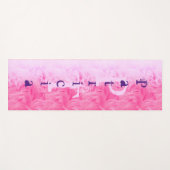 Roze Paarse moderne meisjesnaam Monogram Sjabloon Yogamat (Voorkant (horizontaal))