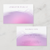 Roze Paarse moderne professionele Sjabloon Visitekaartje (Voorkant / Achterkant)