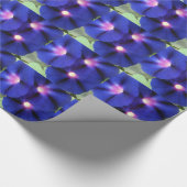 Roze-Paarse Morning Glory Bloemverpakking Papier (Hoek)