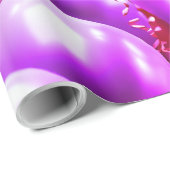 Roze & Paarse Mousserende Ballon, Verjaardagsfeest Cadeaupapier (Rol Hoek)