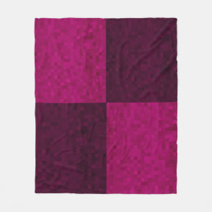 Roze Paarse mozaïekpatroon van de Tegel, Fleece Deken